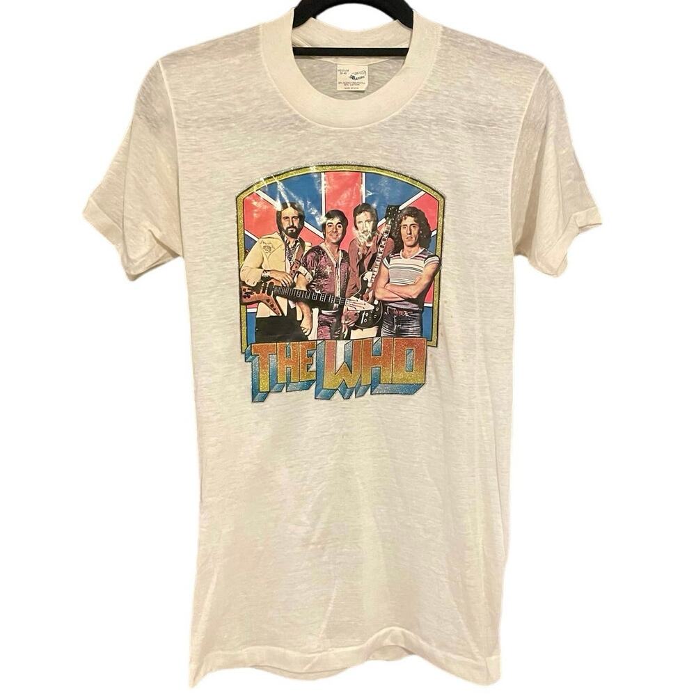 Vintage 80s The Who Single Stitch Band Shirt Adult Medium